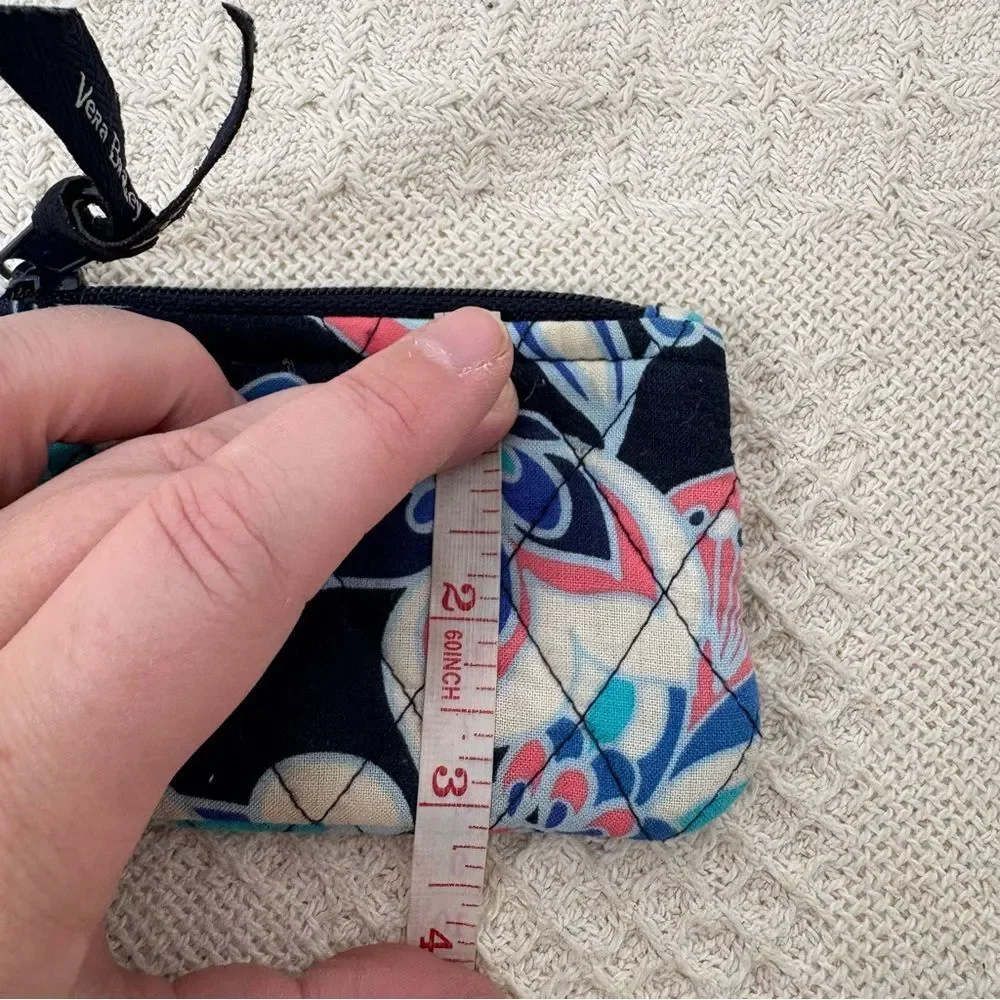 Vera Bradley Lotus Flower Swirl Coin Purse Card Case Wallet